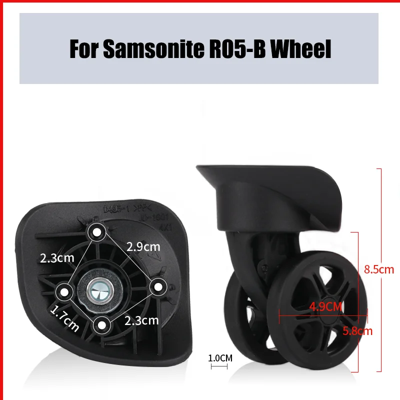 

Suitable for Samsonite R05-B Trolley Case Wheel Wear-resistant Luggage Accessories Replacement Repair Roller Suitcase Pulley