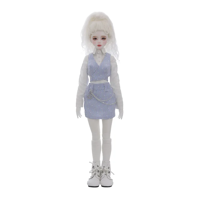 Aurola BJD Doll 1/6  Ynly Female Body New Design White shirt and striped waistcoat Resin  doll Surprise Gift
