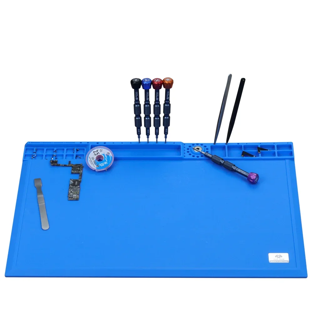 450*300mm Mobile Phone Computer Repair Magnetic High Temperature Workbench Table Mat Heat Insulation Silicone Pad