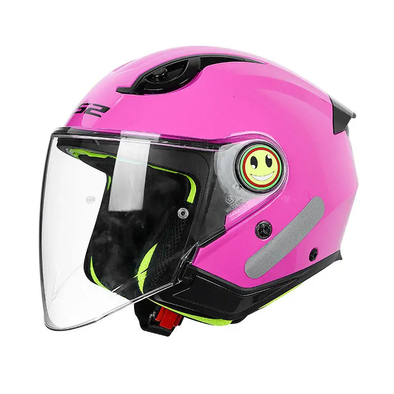LS2 OF622 Kids Motorcycle Helmet 3C Certified Open-Face Helmet Boys Girls Safety Helmet for Go-Kart E-bike Scooter All Seasons