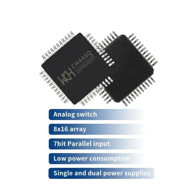 CH446Q 8x16 Analog Switch Array Chip, Built-in 128 Independent Analog Switches, 10Pcs/Lot