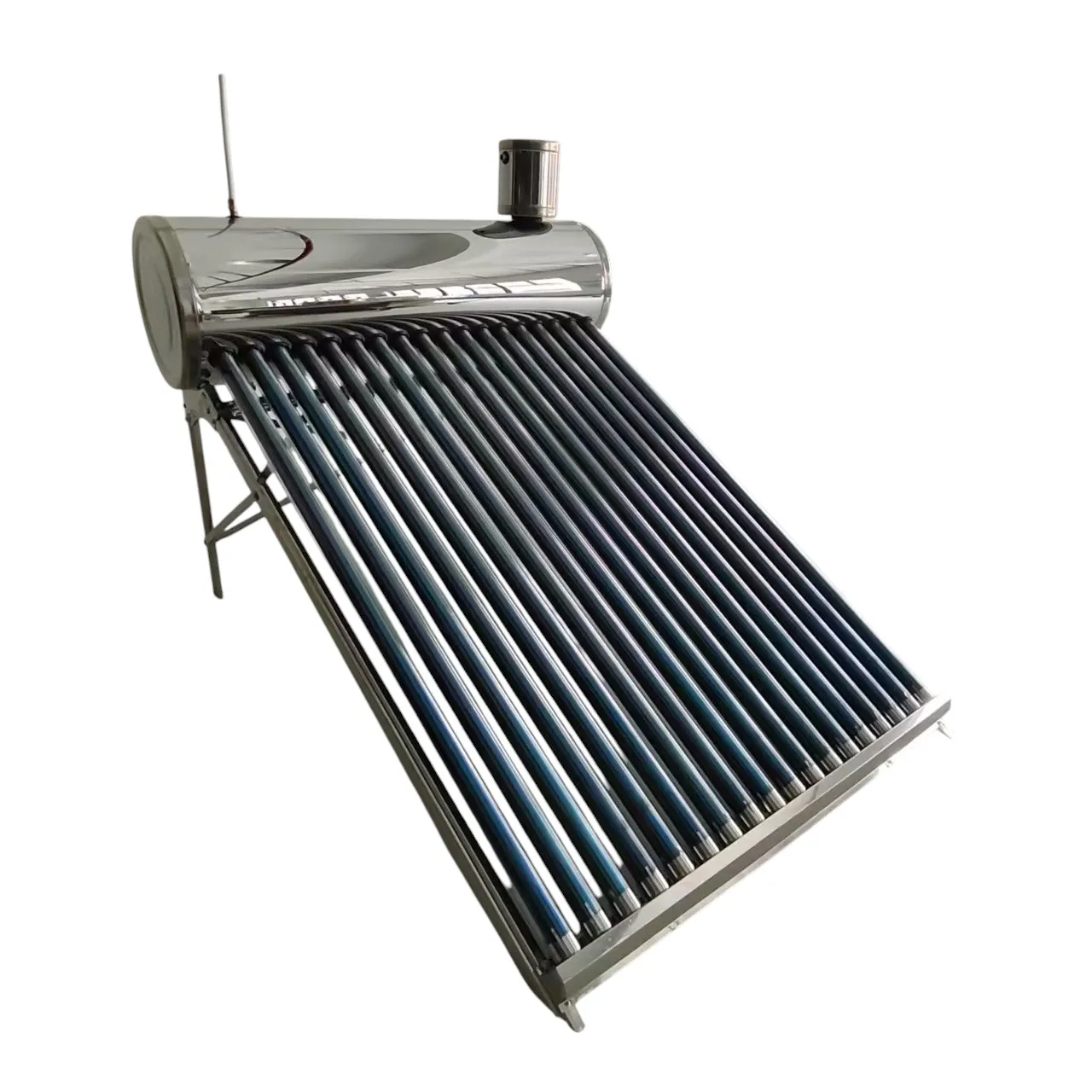 

【Hot】New Arrival Solar Geyser Water Heater System Evacuated Tube Collector 1500W Assistant Tank for Home Thermal Energy