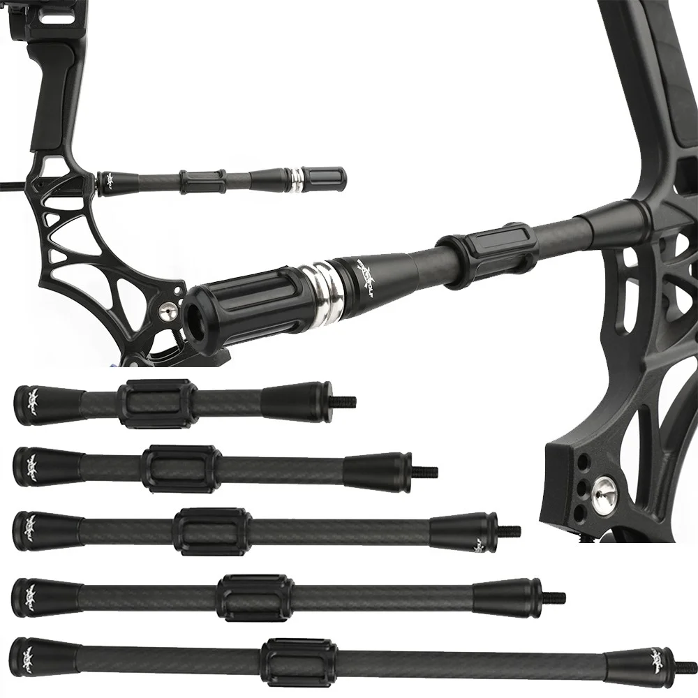 

Archery 3K Carbon Stabilizer Balance Bar Rod 7" 9" 11" 12" 15" Compound Bow Hunt Shock Absorber for Recurve Bow Hunting Shooting