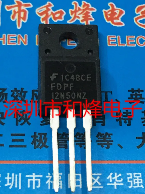 5PCS-10PCS FDPF12N50NZ  TO-220F 500V 12A  On Stock  New And Origjnal