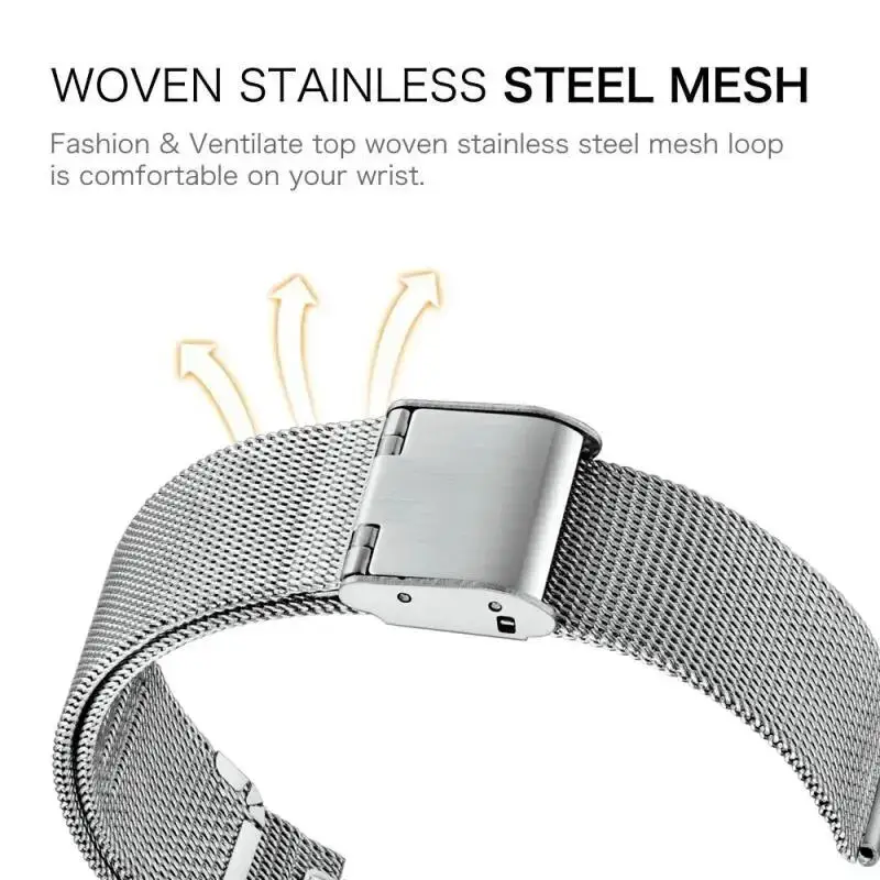 18 mm 20 mm 22 mm Armband für Garmin Venu 4 41 mm 45 mm/Venu 3 2 SQ Milanese Loop für Garmin Forerunner 55 158 245 265 645 970 570 – Detail 13