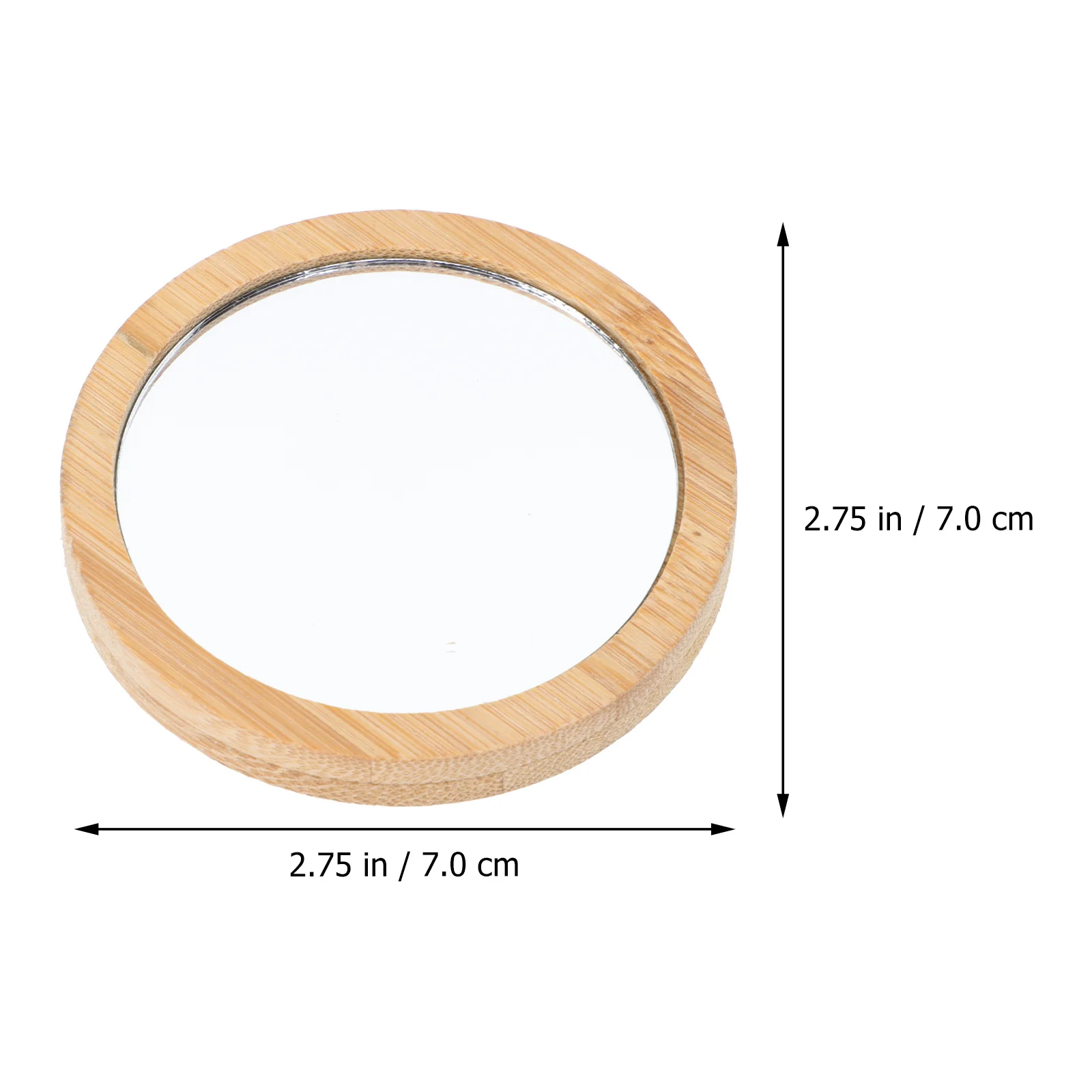 3Pcs Small Round Compact Makeup Mirrors Portable Travel Mini Pocket Mirror Women Mirror Assorted Color