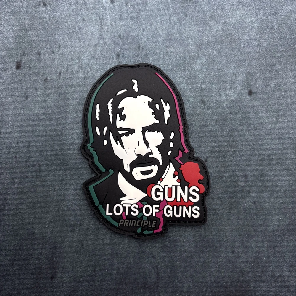 Un uomo melancholico Patch in PVC Gilet tattico/Bretelle Badge Adesivo Patch in PVC con effetto luminoso, Supporto con gancio e anello Morale Patch Patch per zaino Toppa per abbigliamento Gomma morbida