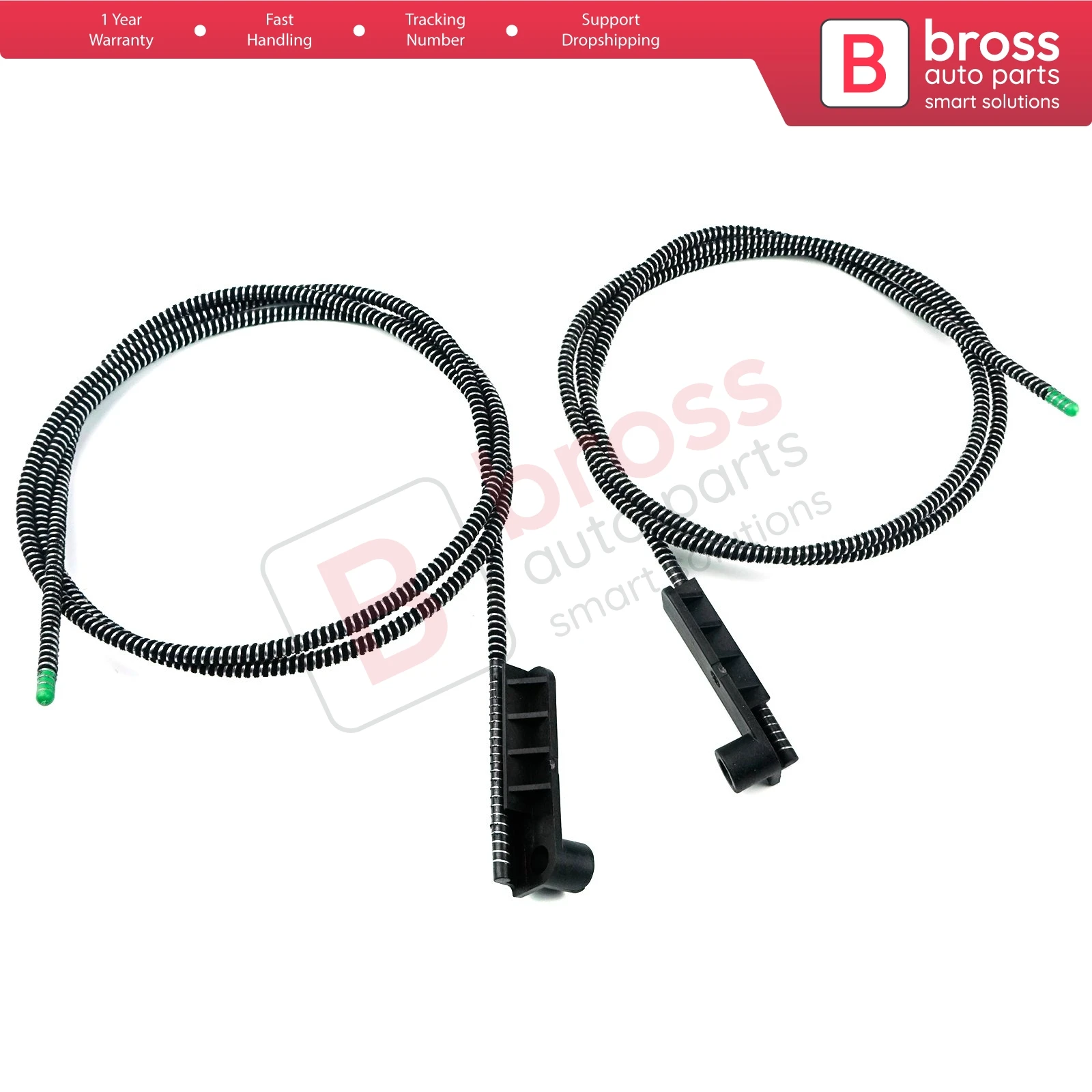 

BSR612 Electrical Sunroof Sliding Roof Hatch Repair Right Left Cable Set A2027800189 for Mercedes C Class W202 1993-2000