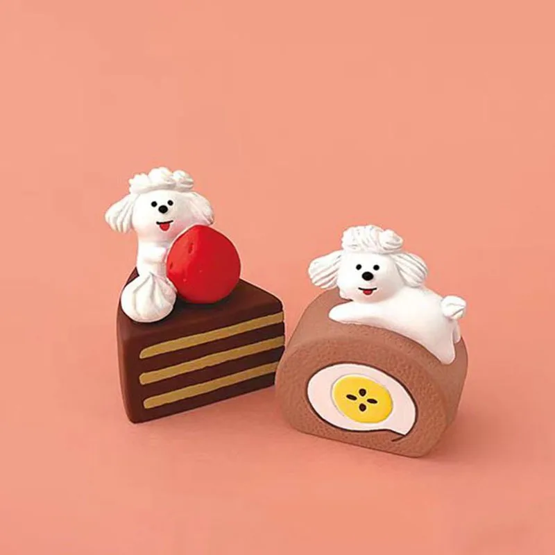 Japanese Cat Scene Small Ornament Bakery Strawberry Chocolate Valentine\'s Day Gift Decoration Resin Crafts Gift