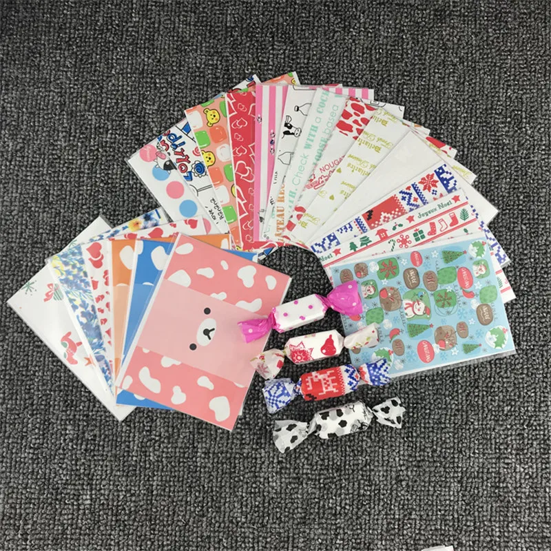 

100Pcs Geometry Printed Oil Paper DIY Handmade Nougat Candy Sugar Packaging Milk Taffy Wrapper