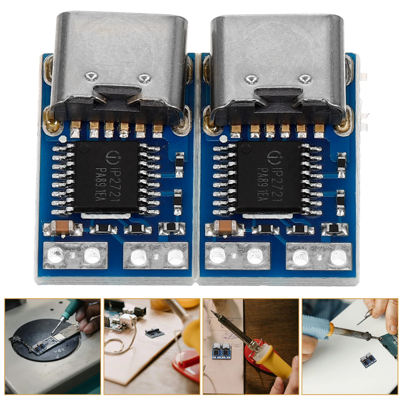 

2Pcs Module Fast Charge Trigger Board for USB C Laptop Fixed Voltage Output Module for Notebook Router