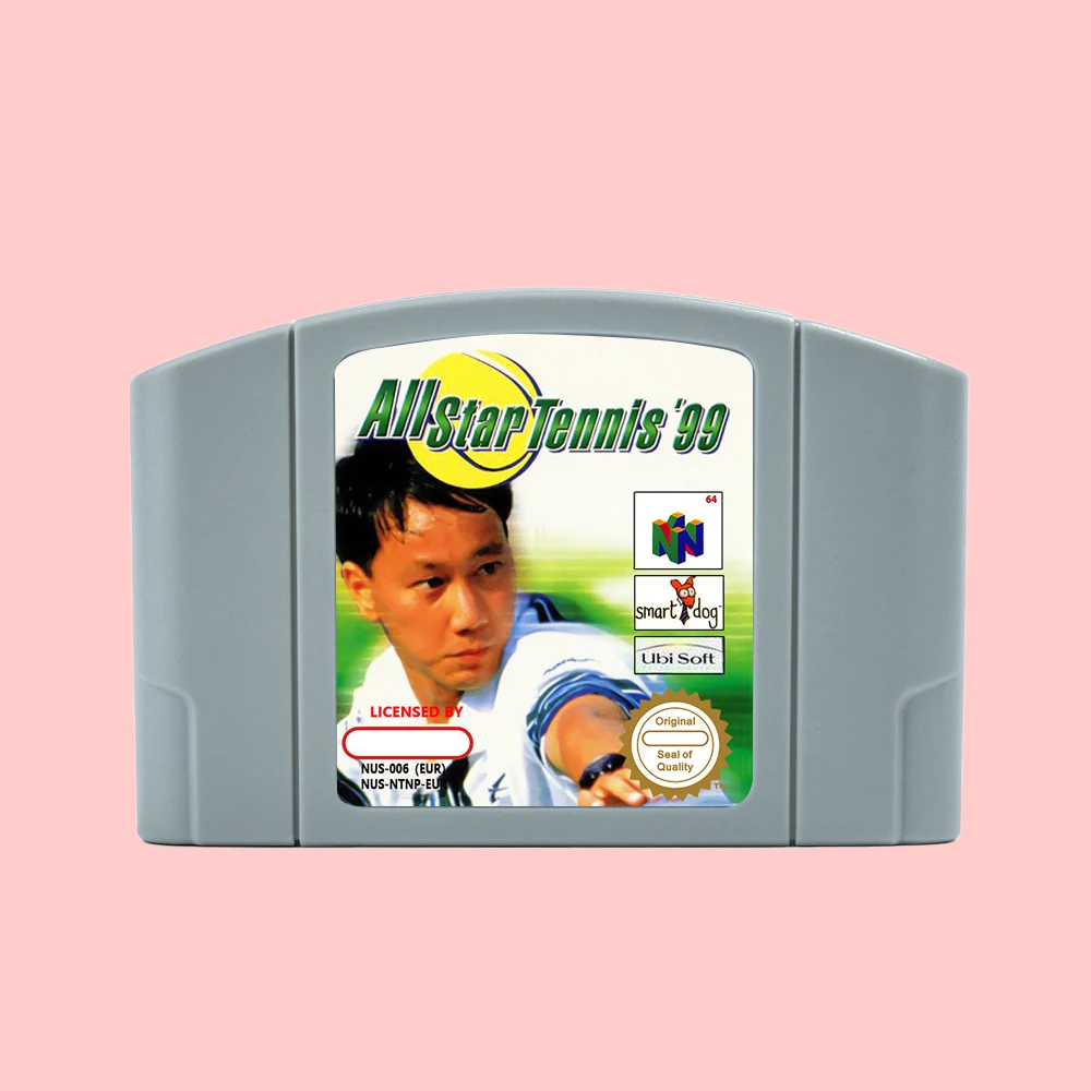 All Star Tennis 99 for Retro N64 Bit Game Cartridge USA EUR Version NTSC PAL FormatChidren Gift Gaming