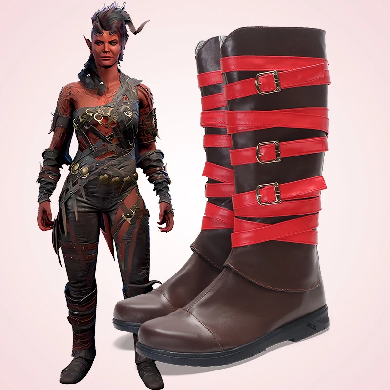 บีจี 3 คาร์ลาชคอสเพลย์รองเท้าบู๊ทส์ผู้หญิง บัลดูร์ คาร์ลาชฮาโลวีนอุปกรณ์ประกอบฉากงานคาร์นิวัลสั่งทำพิเศษ