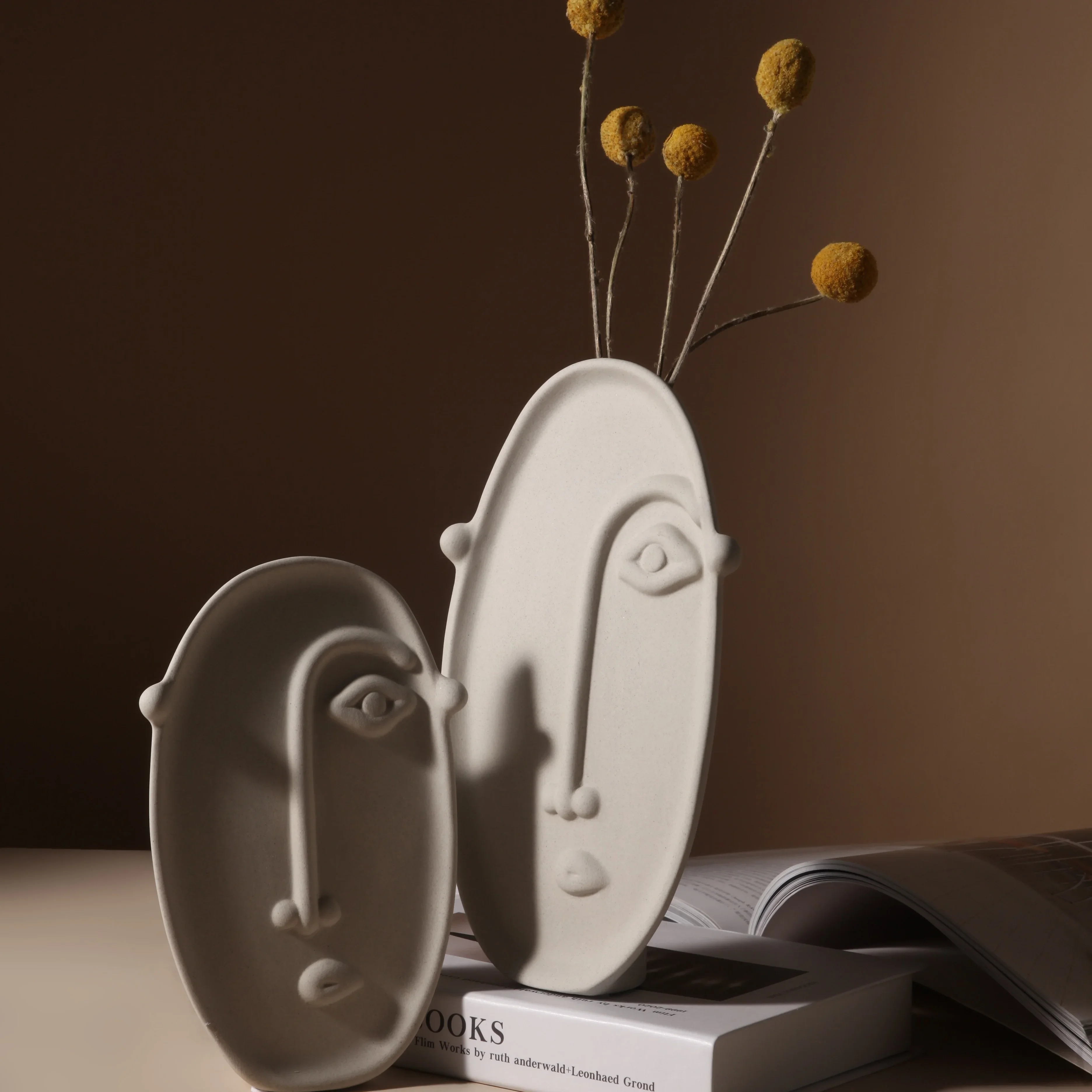 

Ceramic Art Creative Abstract Face Decoration Vase,Desktop Decoration Ornament,Home Decor,Room Decor,Decorative Gift,