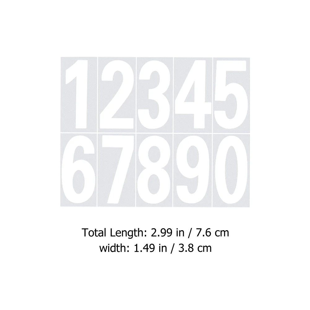 

2Pcs Reflective Number Stickers Self Adhesive Decals for Mailbox Address Numbers Weatherproof Pet Stickers for Smooth Surfaces