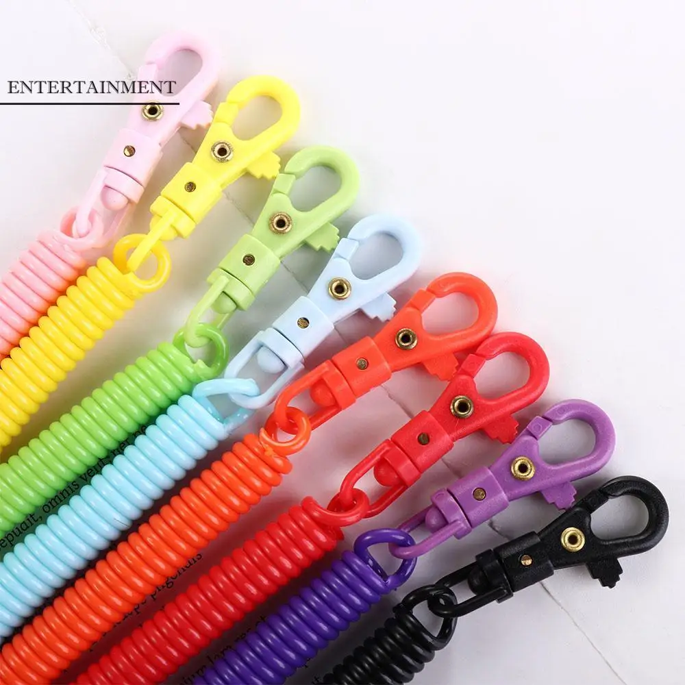 

Coil Stretch Spring Coil Retractable Coil Springs Key Chain Holder Keychain Key Hooks Bracelet Spring Spring Keychain Keyring