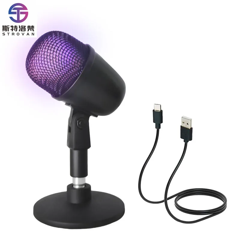

ZX661 Condenser Microphone Mini Professional Desktop Portable Handheld KTV Speech Condenser Microphone