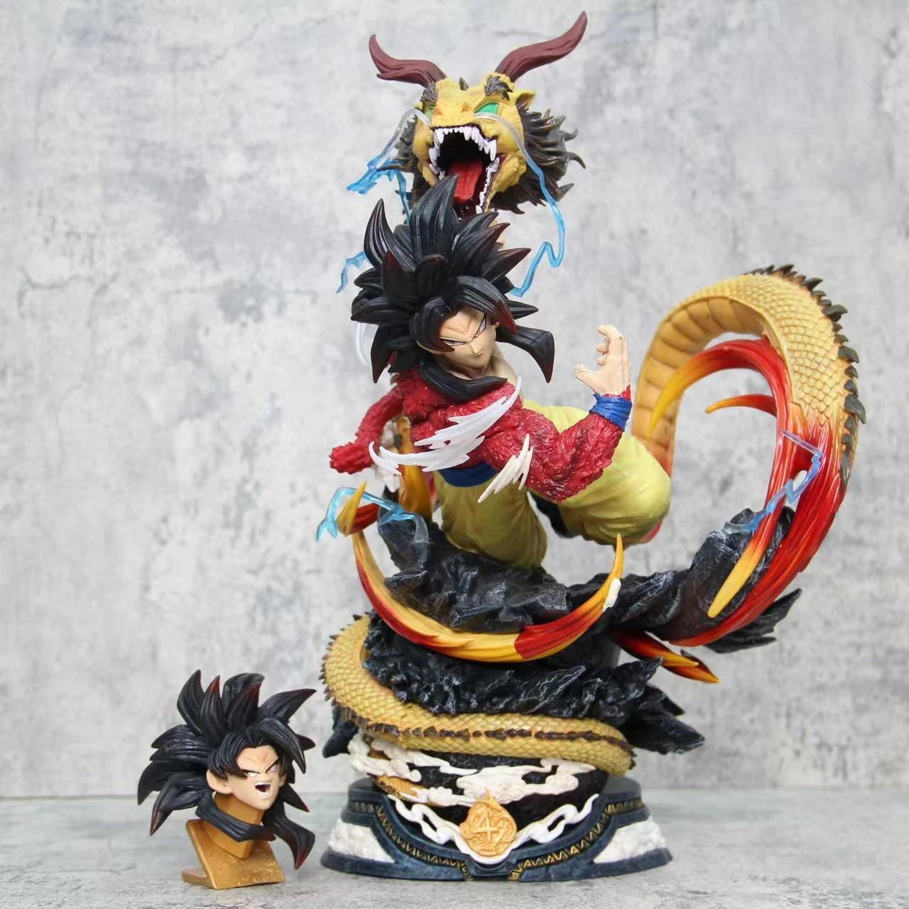 Nowa figurka anime Dragon Ball Super Saiyan Son Goku, 43 cm, model PVC, ozdoba na biurko, prezent urodzinowy, zabawka