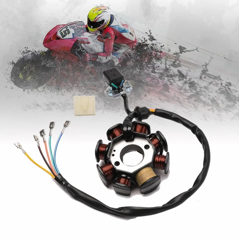 TDPRO Motorcycle 8 Pole Ignition Coil Magneto Stator Fit For 125cc 150cc 250CC Quad ATV Zongshen Pit Dirt Bike Go Kart Scooter