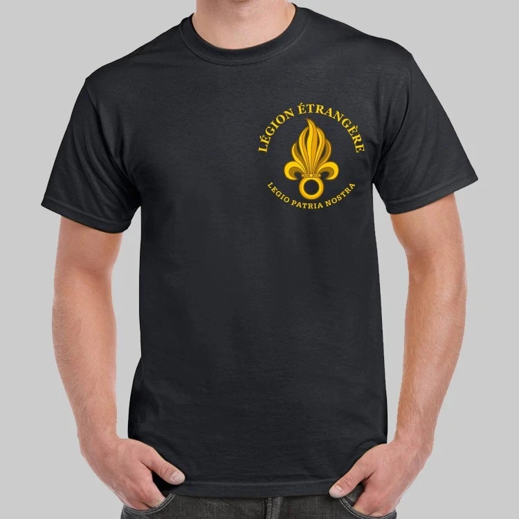 T-Shirt im Veteranen-Stil der französischen Fremdenlegion im Militärhistorie-Stil – Detail 5