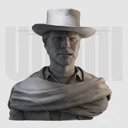 1/16 1/10 Scale Brandy Western Cowboy Bounty Hunter The Good Guy  DIY Self-assembled GK 3D Resin Un-panited White Bust Dolls