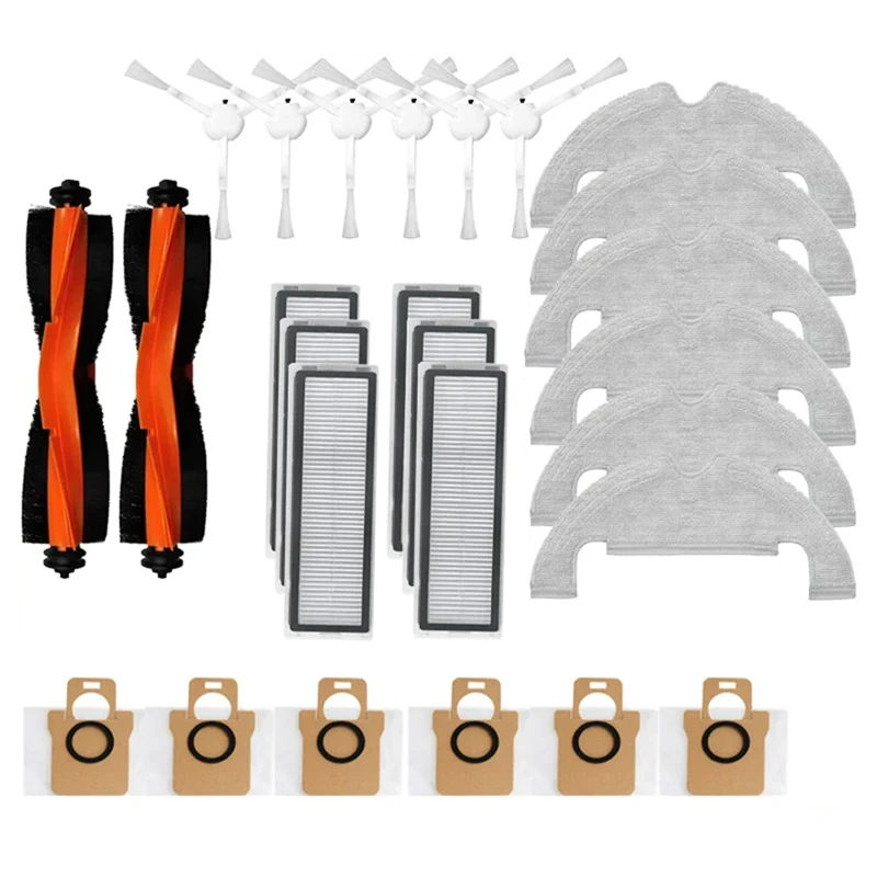 Piezas de repuesto para Robot aspirador Xiaomi X10, cepillo lateral principal, filtro Hepa, mopa, paño, bolsa de polvo