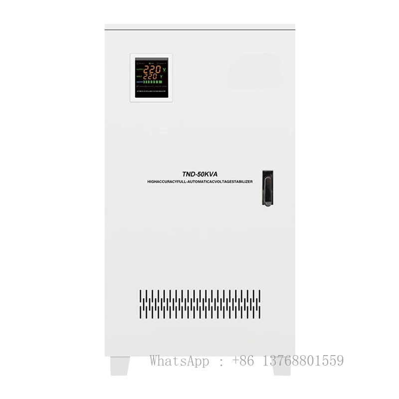 TND3-40KVA Single Phase 220V To 110V LCD Display Ultra Low Voltage Smart Homeuse AVR Voltage Stabilizer Regulator