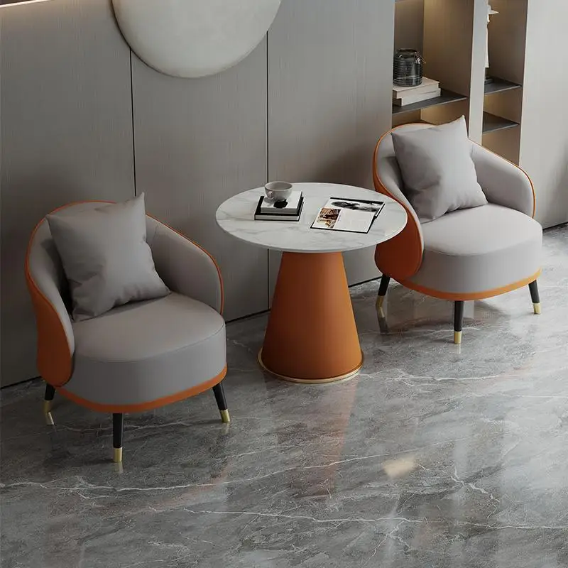

Modern light luxury single sofa chair milk tea shop cafe leisure sofa