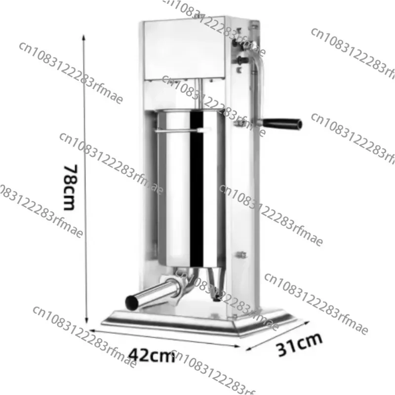 Commercial Stainless Steel Vertical 15L Sausage Maker Manual Operation Sausage Stuffer