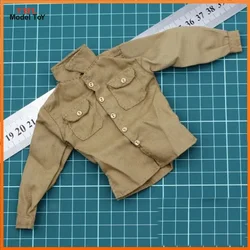 Collection 1/6 Scale U.S. Army Shirts Khaki Male Soldier Clothing Model for 12-inch Action Figure Toys Scene Decor