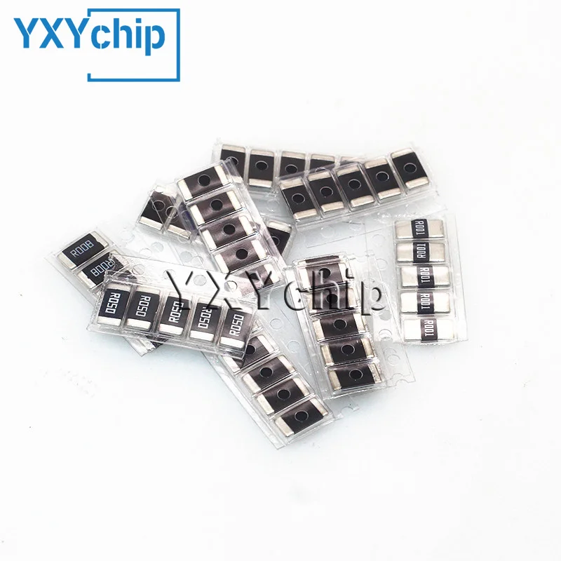 20PCS 2512 SMD 2W 1% ALLOY RESISTOR RESISTANCE R001 R002 R005 R008 R010 R040 R050 R060 R070 R100 R120 R150 R200 R250 R300 R500