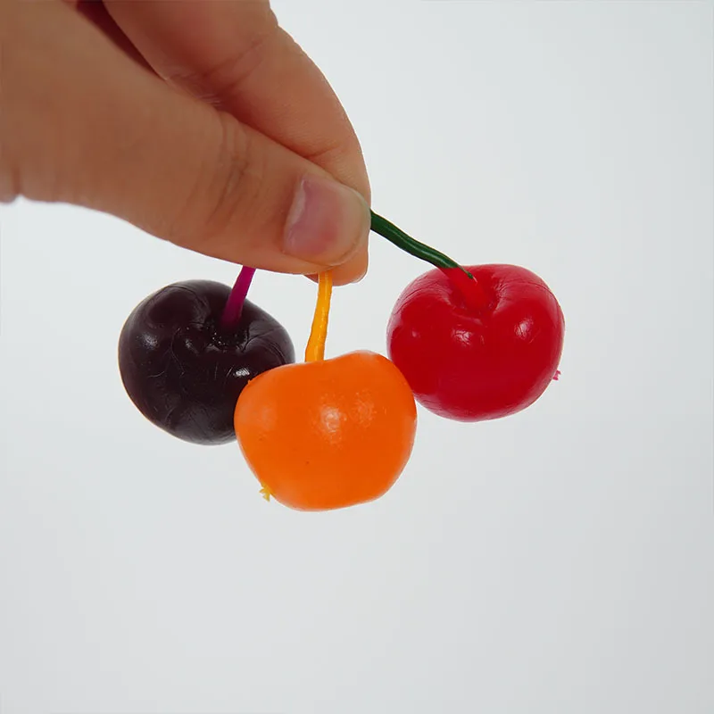 

1:1 Artificial Cherry Fake Cherry Fruit Model Refrigerator Sticker DIY Accessories Fake Food Photography Props Decorations