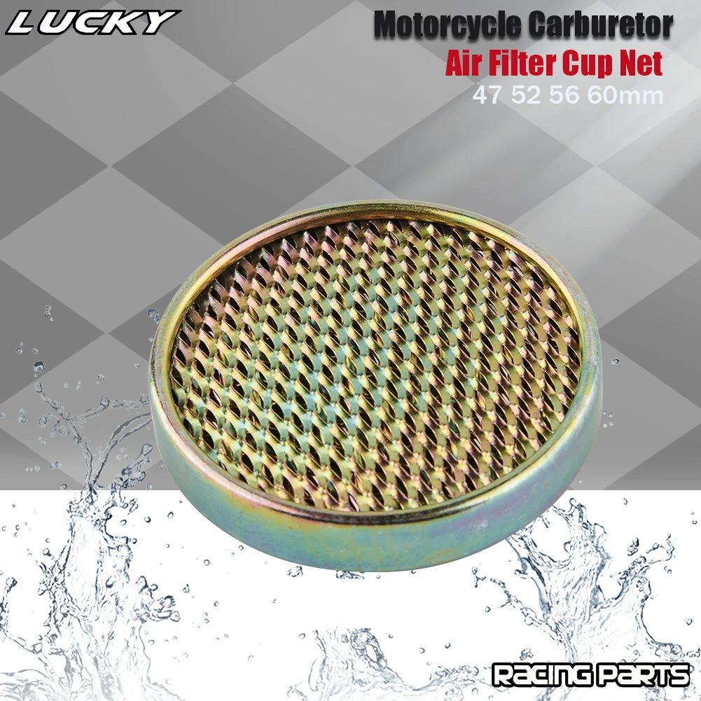 Motorcycle Carburetor Air Filter Cup Net Velocity Stack Metal Fits Universal 47 52 56 60mm Carb Part Dirt Pit Bike