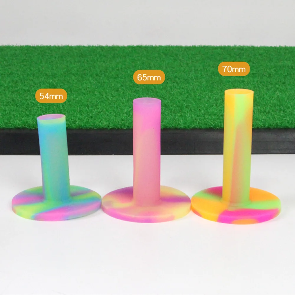 1pcs Rubber Golf Tees Training Practice Home Driving Ranges Mats Practice54mm 65mm 70mm Golf Accessories Ox Tendon Tee