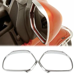 Motorcycle Chrome Rearview Side Mirror Cover Trim for Honda Goldwing GL1800 GL 1800 2001-2011 Decoration Fairing Accessories