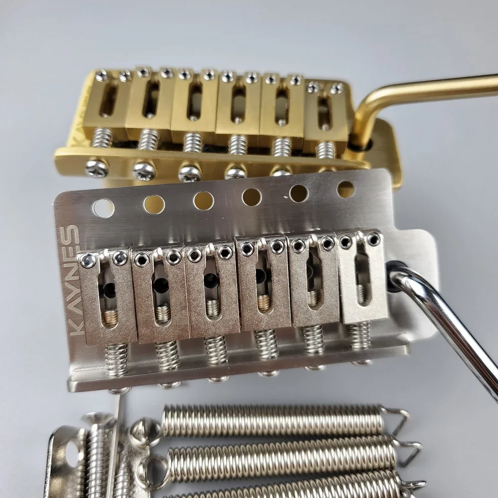 【Made in Japan】 KAYNES 52.5MM ST Electric Guitar Tremolo System Bridge With Stainless Steel / Brass Block Saddle KY01S