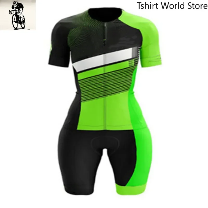 

Short Sleeve Bicycle Tights Pro Team Racing Jumpsuits Cycling Skinsuits Summer Popular Triathlon Suits For Women Ciclismo Hombre