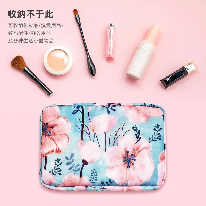 Reis Solide Make-Up Tassen Met Wasmiddel Cosmetische Draagtas Make-Up Beautykabel Organizer Toilettas Opberg Cosmetische Tas