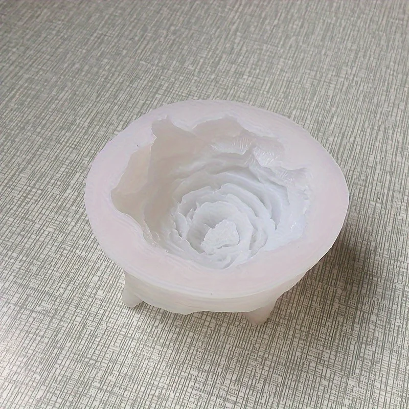 1pc Simulation Peony Chocolate Mold, 3D Silicone Mold, Candy Mold, Fondant Mold, Soap Mold, for DIY Cake Decorating Tool view 5