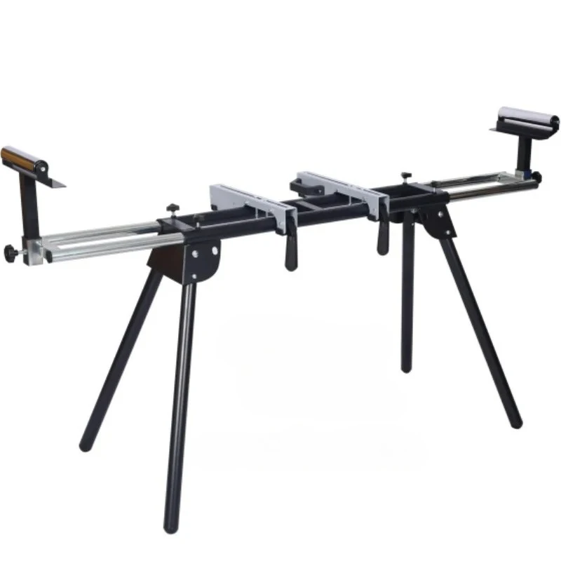 

Adjustable Aluminium Folding Miter Saw Stand for Woodworking With Quick Release Mounting Brackets/Wheels