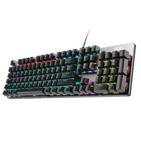 AOC GK410 mechanical keyboard green axis game eat chicken Internet cafe esports lol full key no punch