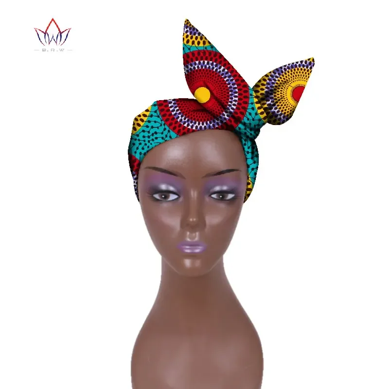 Wholesale Fashion African Headband for Women Ankara Headband Decorations Wrap Tie Scarf Africa Hair Accessories BRW WYB374