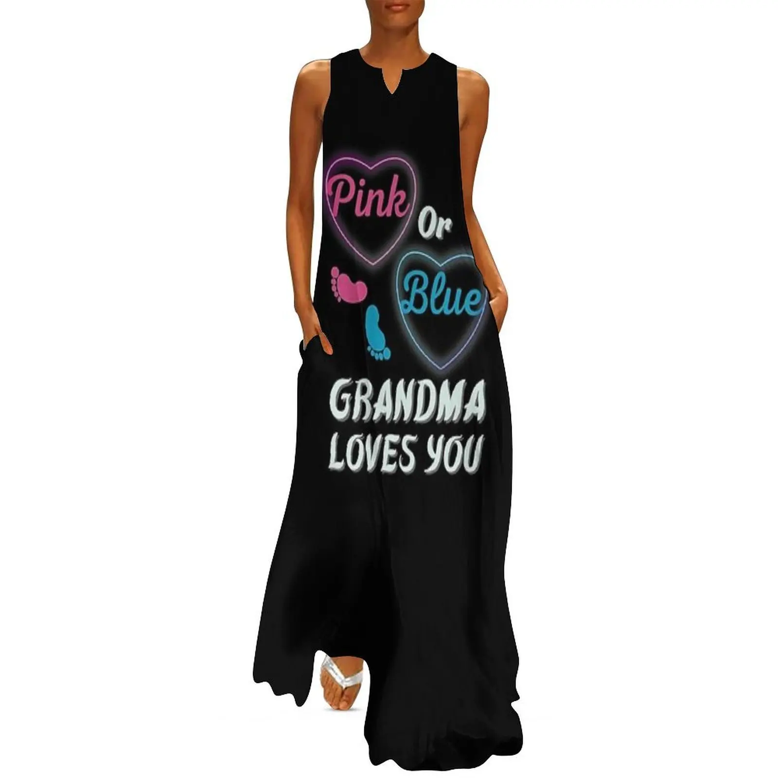 

Pink Or Blue Grandma Loves You Long Dress dresses for official occasions luxury evening dresses for women 2025 Party dresses