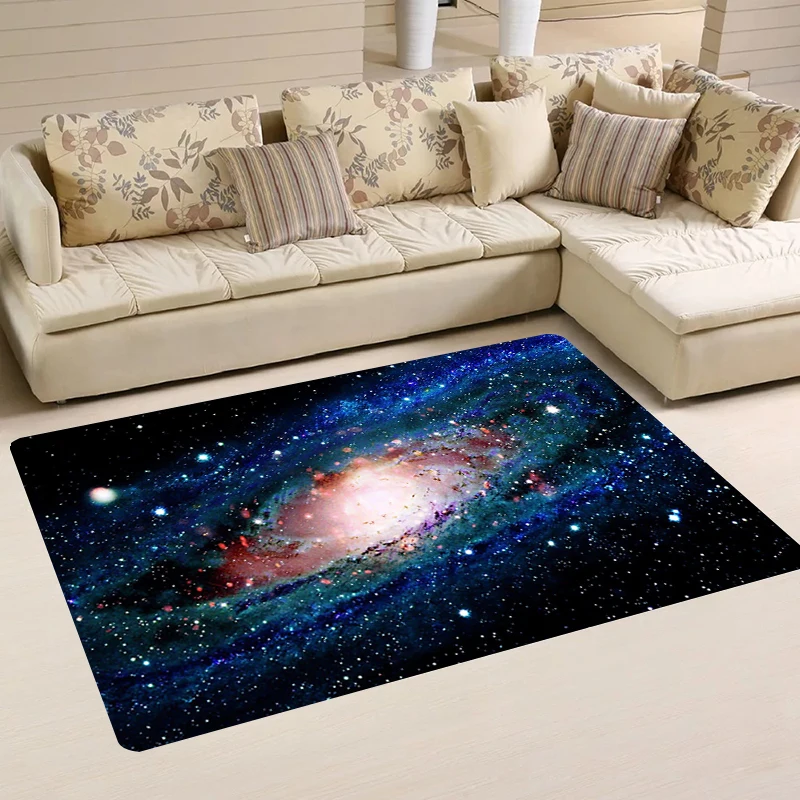 

Starry Sky Floor Mat the Milky Way Living Room Rugs Doormat Entrance Door Home Carpets Kitchen Carpet Balcony Foot Rug Mats Bath