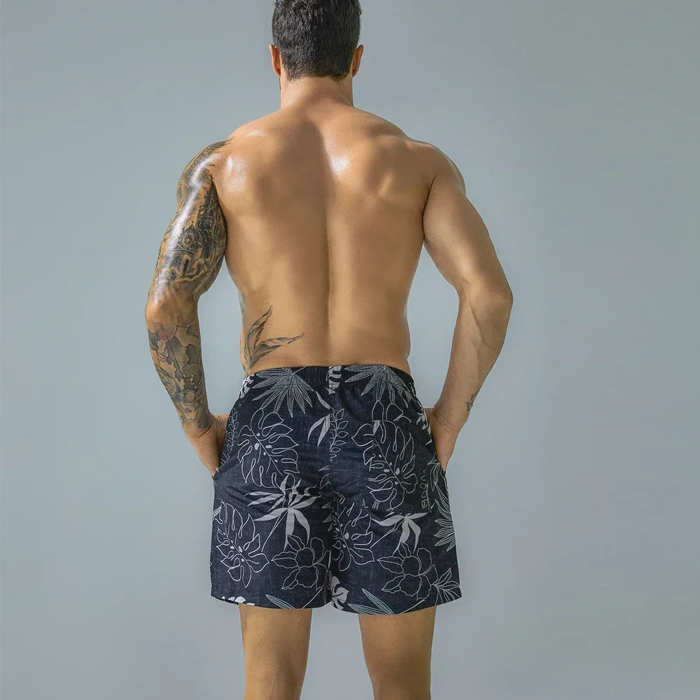 Men's Brand beach pants men's Summer casual shorts swimming trunks  quick-drying running gym men's plus size swimming trunks