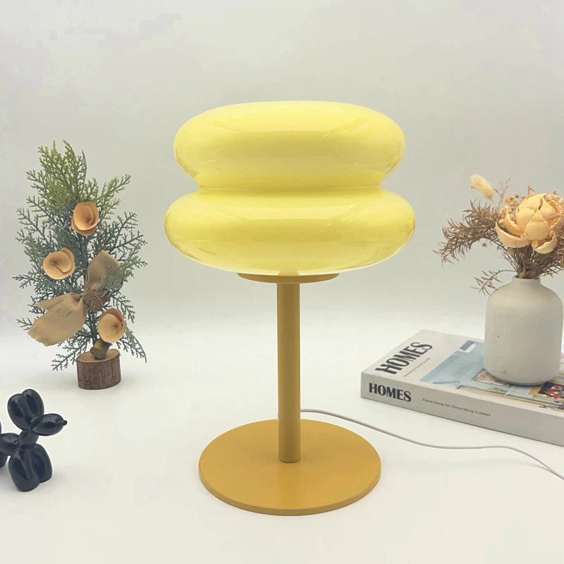 

Modern Creative Hamburger LED Table Lamp Bedside Simple Fashion USB Lamp Study Room Desk Light for Livingroom Bedroom Home