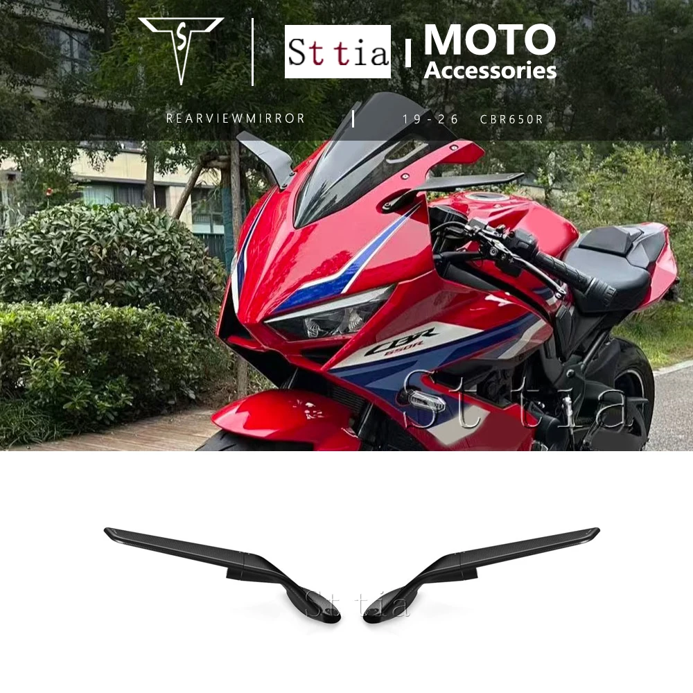 

CBR 650R Motorcycle Adjustable Rearview Mirrors Stealth Mirrors Winglets Fit For Honda CBR650R CBR650 R 2019 2020 2021-2025