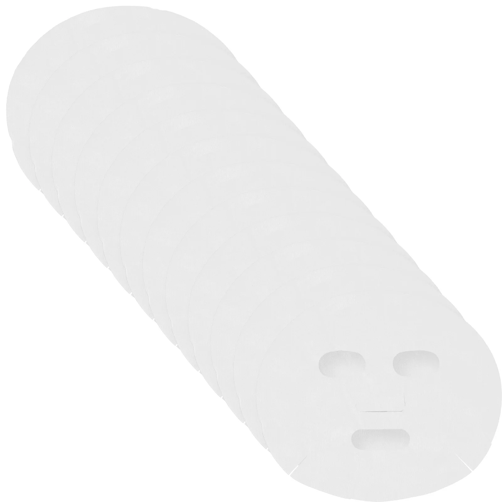 80 Uds. Mascarillas faciales húmedas no tejidas salón de belleza DIY hoja de algodón accesorio blanco cuidado de la piel mascarillas desechables reutilizables faciales