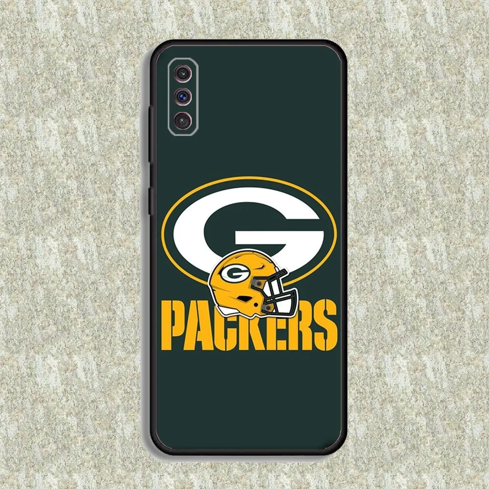 G-Green B-Bay P-Packers Phone Case For Samsung S23,23,22,30,21,10,9,Note20 Ultra,Lite,Ultra,5G,Plus,FE,Black Soft Case