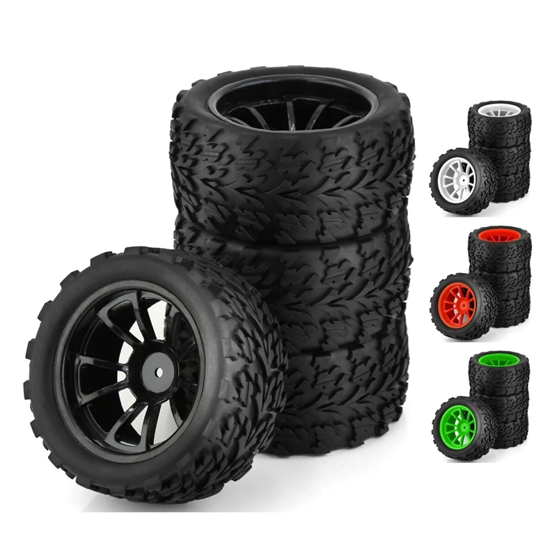 4pcs 118mm rc Monster Truck Buggy Reifen Reifen Rad Schaumstoffe inlage 12mm Sechs kant für Traxxas Arrma Redcat Hsp Tamiya